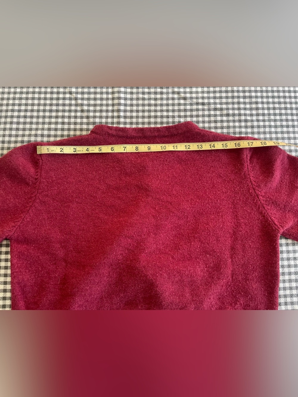 Boxy Raspberry Round-Neck Cardigan - Picture 5 of 10